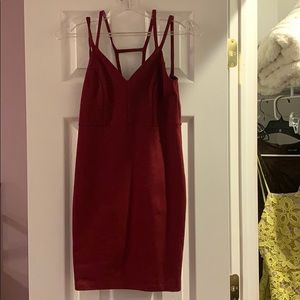 Burgundy/ red dress